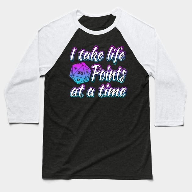 I Take Life 20 Points At A Time Baseball T-Shirt by Shawnsonart
